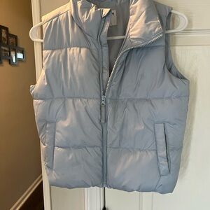 Old Navy Light Blue Water-Resistant Puffer Vest
